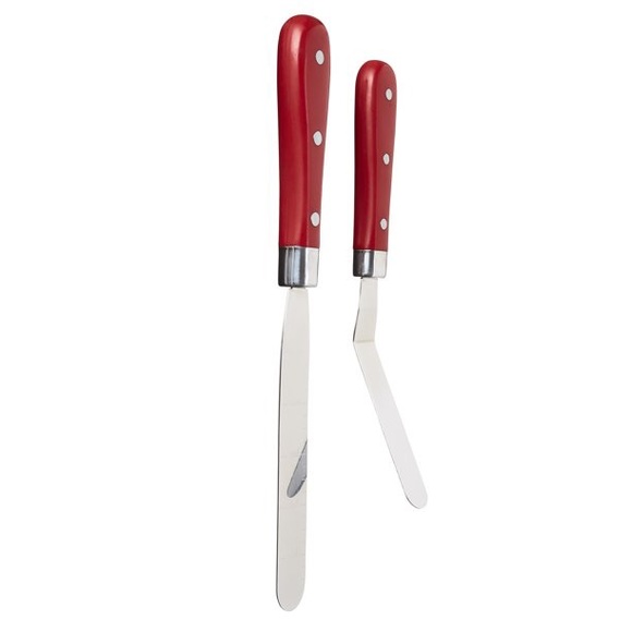 Flash Sale Last Set! 🌺 New Pioneer Woman Red 2-Piece Cake Spreader Spatula Set - Picture 6 of 11